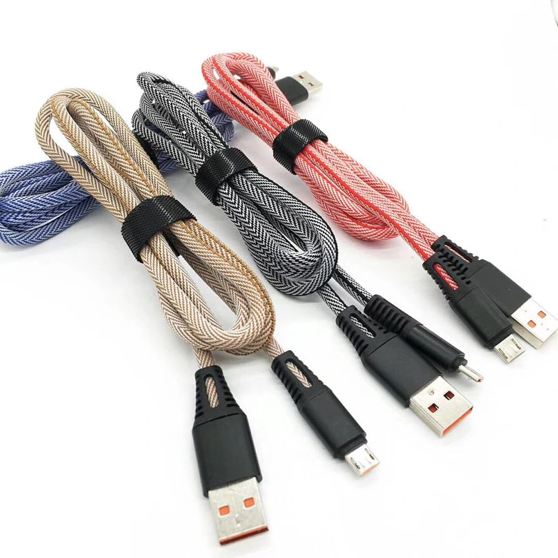 High Speed Braied USB Cable Micro USB Phone Data Cable for iPhone Cable