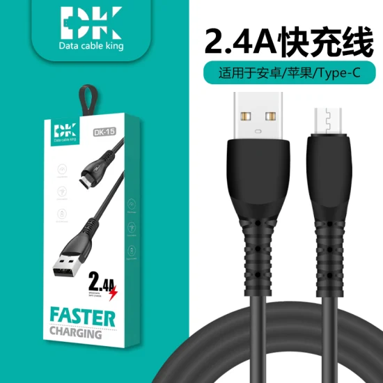 Nylon geflochten, hochwertiges 1 m 2 m USB-Datenkabel, Ladegerät, Schnelllade-Datenkabel, Micro-USB-Kabel für iPhone-Kabel