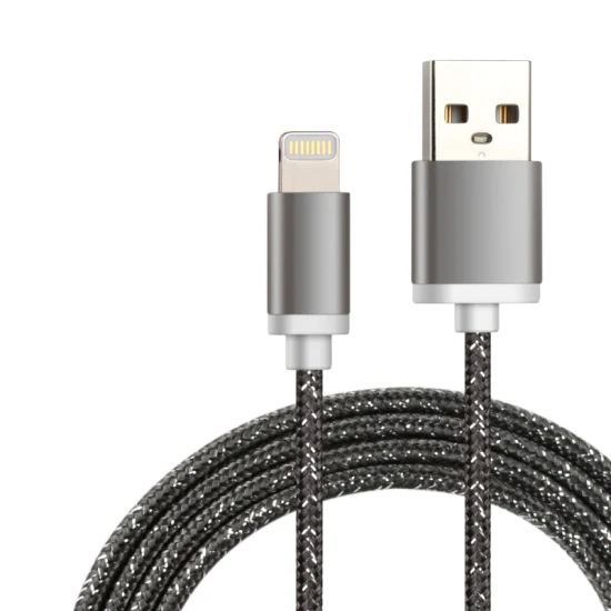 TPE-Kabel mit Metallkopf, MFI-Zertifikat, Datenkabel für iPhone