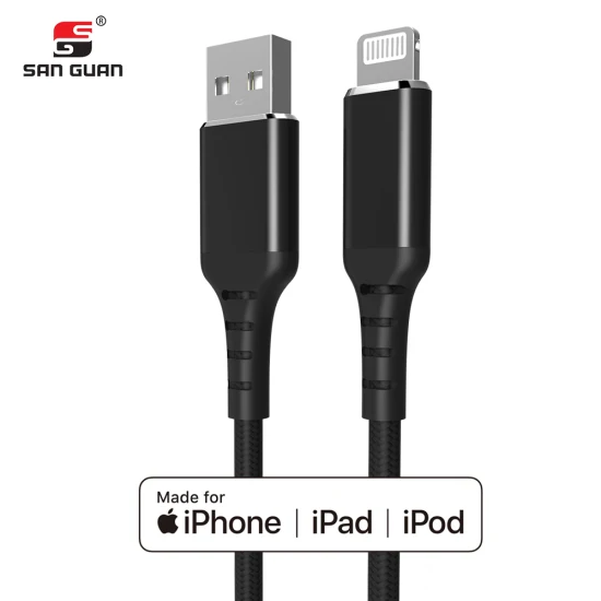 Datenkabel Lade-USB-Kabel Original C189 Mfi-zertifiziertes USB-A-auf-Lightning-Kabel mit Nylongeflecht, hergestellt für iPhone/iPad/iPod